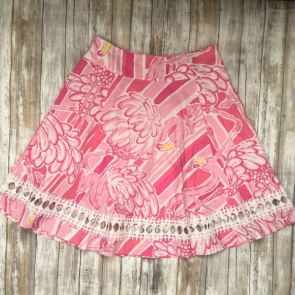 Lilly Pulitzer Dresses & Skirts - Lilly Pulitzer Pink A-line Skirt Sz 6